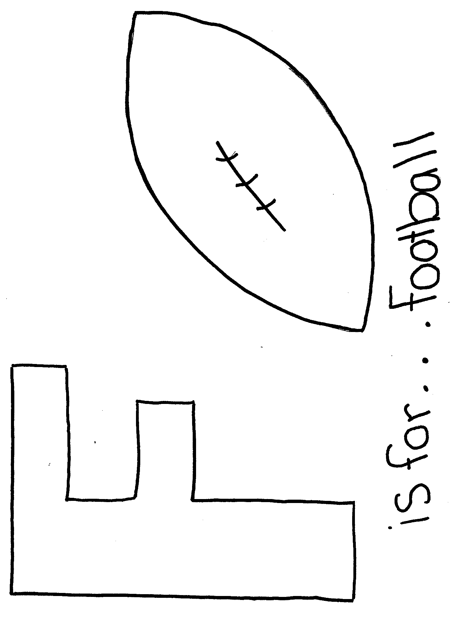 Letter F Alphabet coloring page